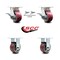 Service Caster 4 Inch Kingpinless Poly on Aluminum Caster Brakes/Swivel Locks 2 Rigid SCC, 2PK SCC-KP30S420-PAR-SLB-BSL-2-R-2 - alternate 5